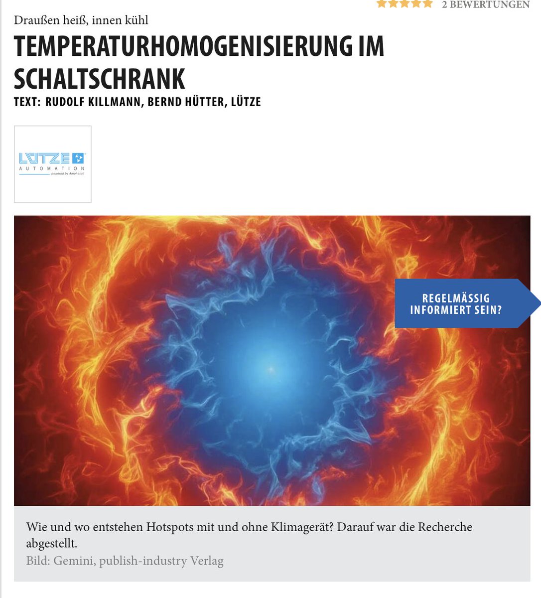 Der Schaltschrank einer Hochleistungsmaschine weitgehend ohne Klimaanlage – das kann funktionieren. Zumindest mit kanalloser AirSTREAM Verdrahtung

industr.com/de/temperaturh…