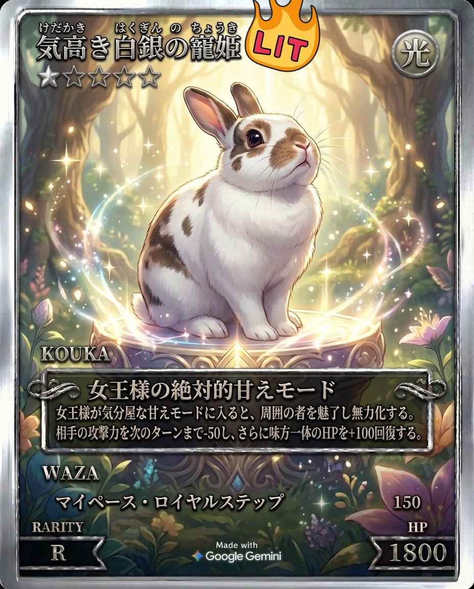 うちのうさぎも作ってもろた