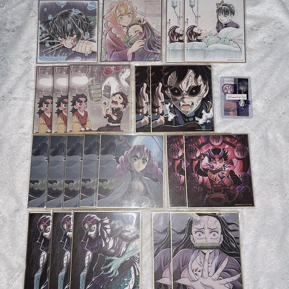 交換 譲渡】鬼滅の刃 特別放送版2025提供イラスト 複製ミニ色紙 刀鍛冶