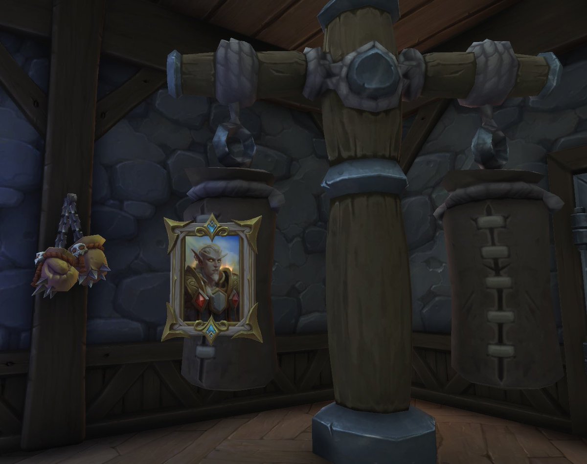 Finally found a spot for all of Alleria’s family 🏡 (I’m using the right punching bag for now…)