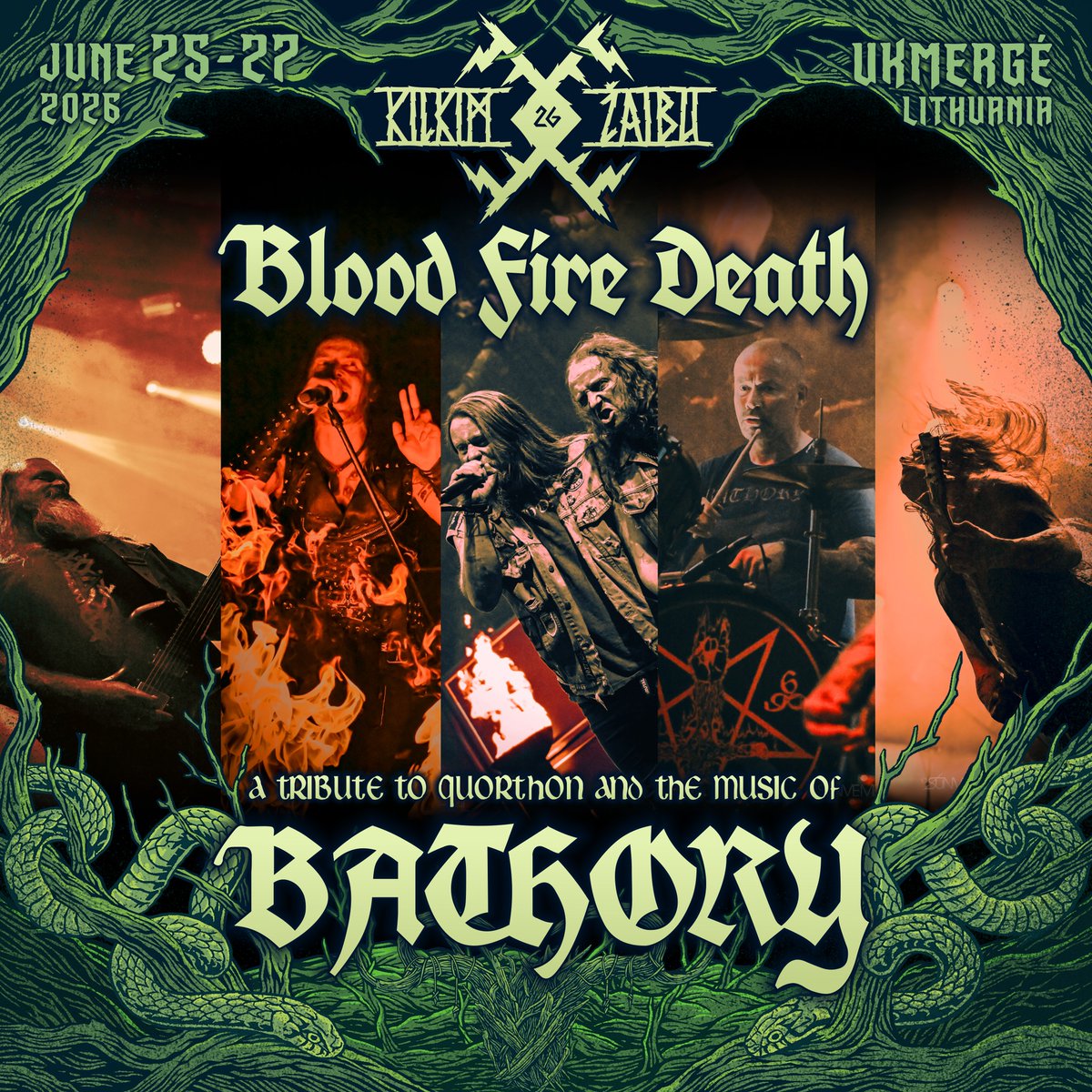 kilkimzaibu's tweet photo. The legacy of BATHORY – performed live with power and reverence!
BLOOD FIRE DEATH unites some of the most prominent figures of the Black Metal scene and is coming to KILKIM ŽAIBU 2026, a unique moment for the Baltic States that may never happen again!
#BloodFireDeath #KilkimŽaibu https://t.co/5JKf5HbnmF