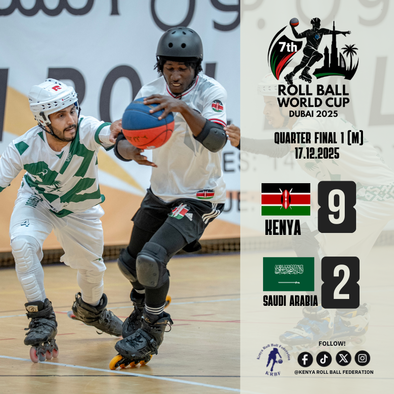 rollballkenya's tweet photo. ⏱️ FULL TIME | QUARTERFINAL
 🇰🇪Kenya 9 – 2 Saudi Arabia 🇸🇦
Focused. Ruthless. Relentless.
On to the semis...

#TeamKenya #Quarterfinals #RollBallWorldCup #DefendingChampions https://t.co/SivTTns6g7