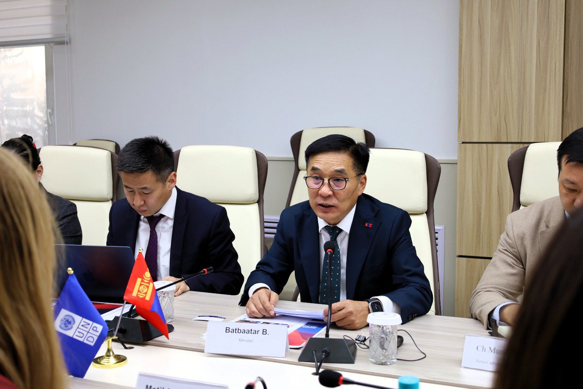 MatildaDimovska's tweet photo. Today, ๐ฒ๐ณ Mongolia takes a step forward for #GenderEquality & #ClimateAction! Pleased to join @MECCMongolia, @BatiinBatbaatar, #eccofarm and @NCGE for the launch of the Gender Equality Seal, embedding global gender standards into environmental governance. ๐ฑ https://t.co/is9kBjCWtR