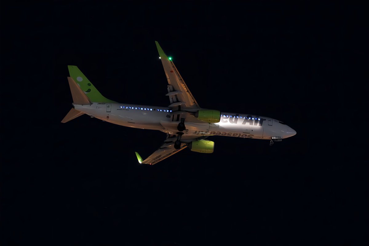 残念タイムアップ🥲 年内まだまだ撮れるといいな JA810X #ソラシドエア