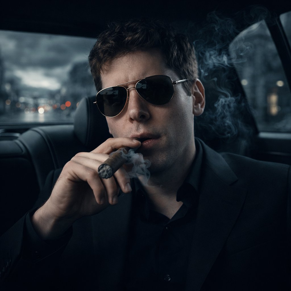 john_my07's tweet image. GPT Image 1.5 (left) vs Gemini Nano Banana Pro (right)

Prompt;
Create a hyper-realistic, cinematic portrait of me (use uploaded face) as a modern mafia boss. I’m sitting in a luxury black car, wearing a black suit and tinted aviator sunglasses, smoking a thick cigar. Cold,…