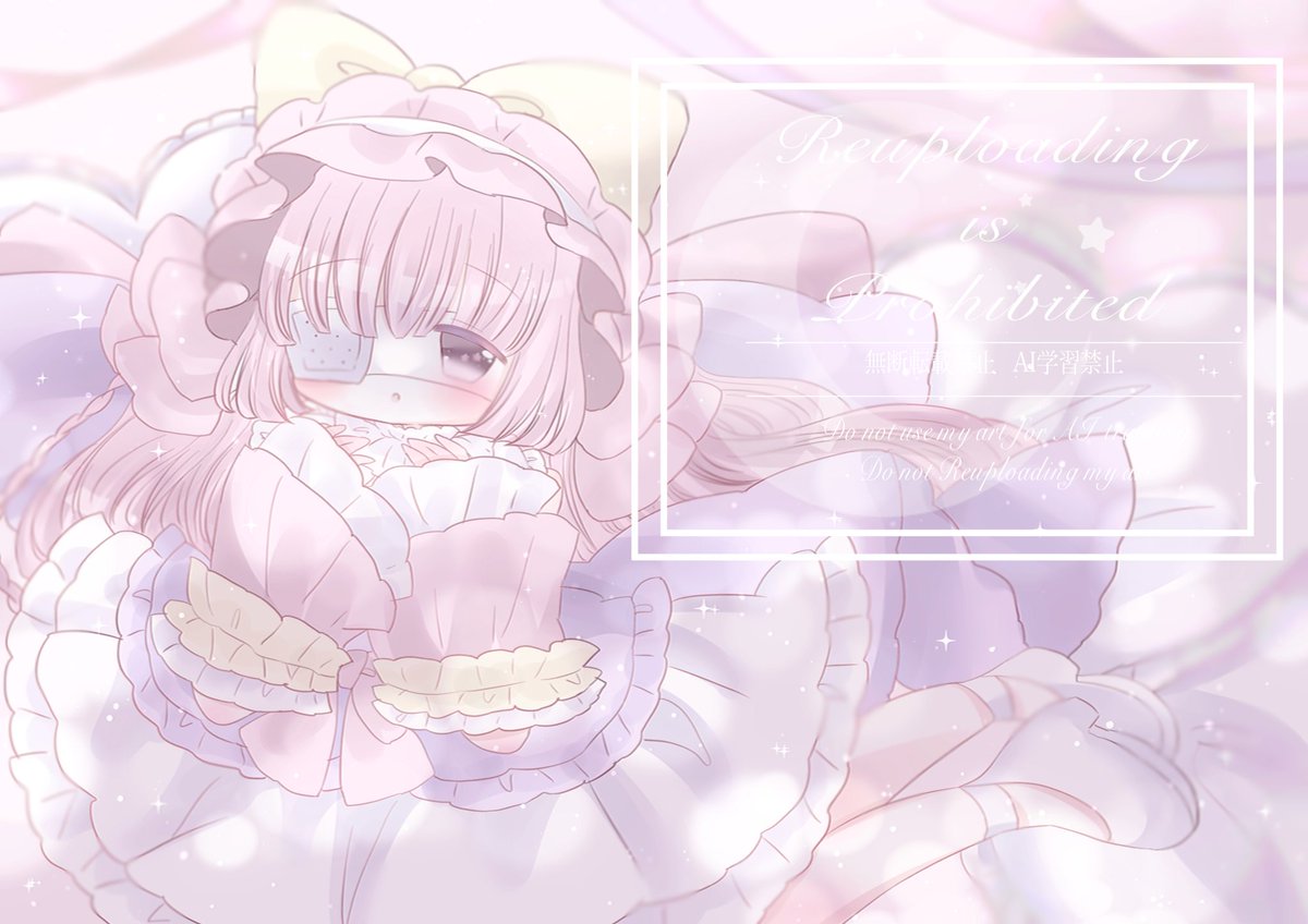 お花の宇宙うさぎヘアゴムᕱ⑅ᕱ♥ お花の宇宙うさぎヘアゴムᕱ⑅ᕱ♥