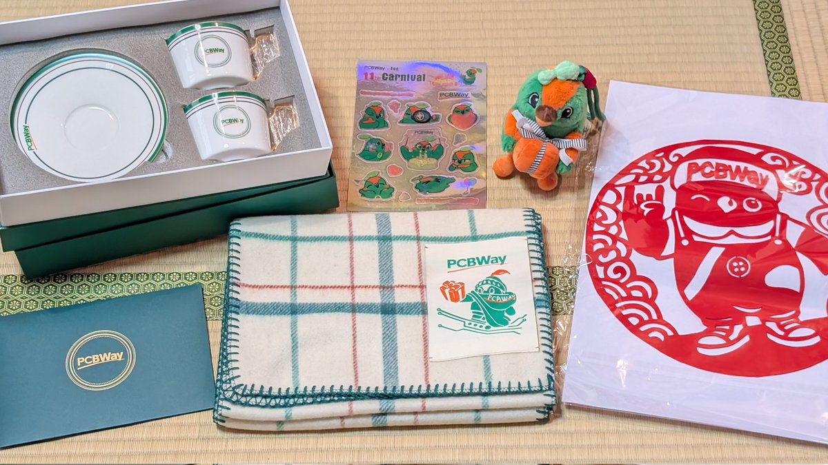 azpaca0's tweet image. Wayネキ(PCBWay)からクリスマスプレゼントもらった！🎁
ありがたや✨