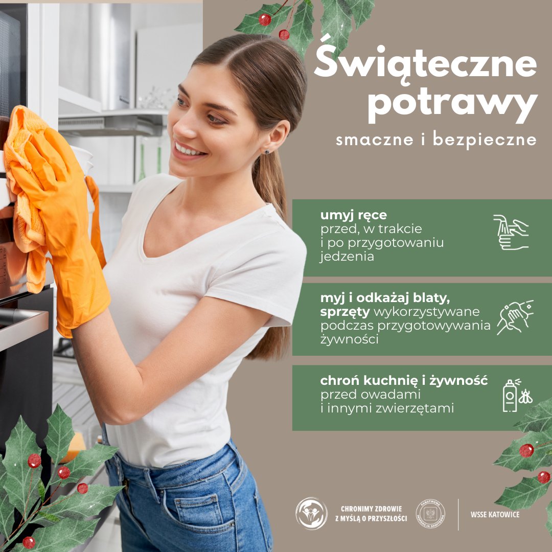 👉Przygotowując świąteczne potrawy🥘🍲🍰pamiętaj o podstawowych zasadach higieny❗️ Zapewnij sobie i swoim bliskim smaczne i bezpieczne święta❗️
#sanepid #higiena #czystość