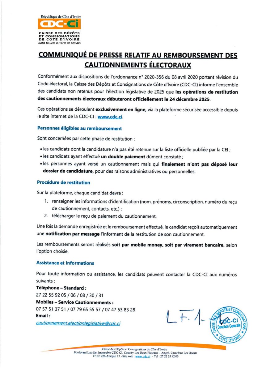Caisse des dépôts et consignations - Côte d'Ivoire tweet media