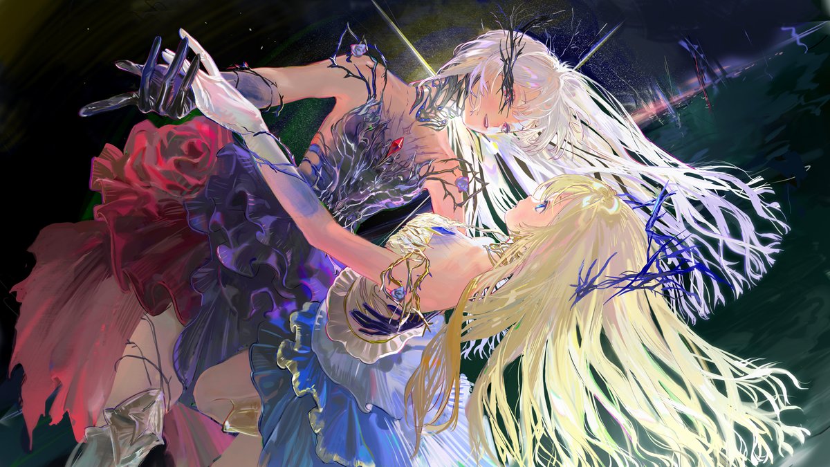 homikokoni's tweet image. when Night and Day meet 
#ShiningNikki #Nikki