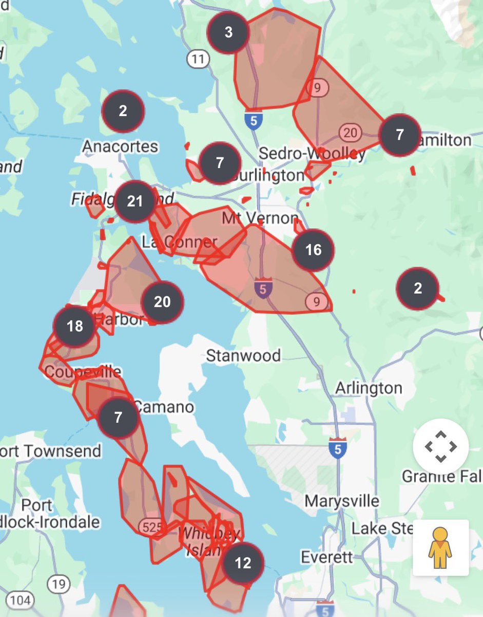 wheeler244's tweet image. It’s going to be a long day today as thousands are without power. A strong cold front moved through the area around 12:30am, bringing gusts of 71 mph on Whidbey Island and beyond #wawx #pnw #windstorm