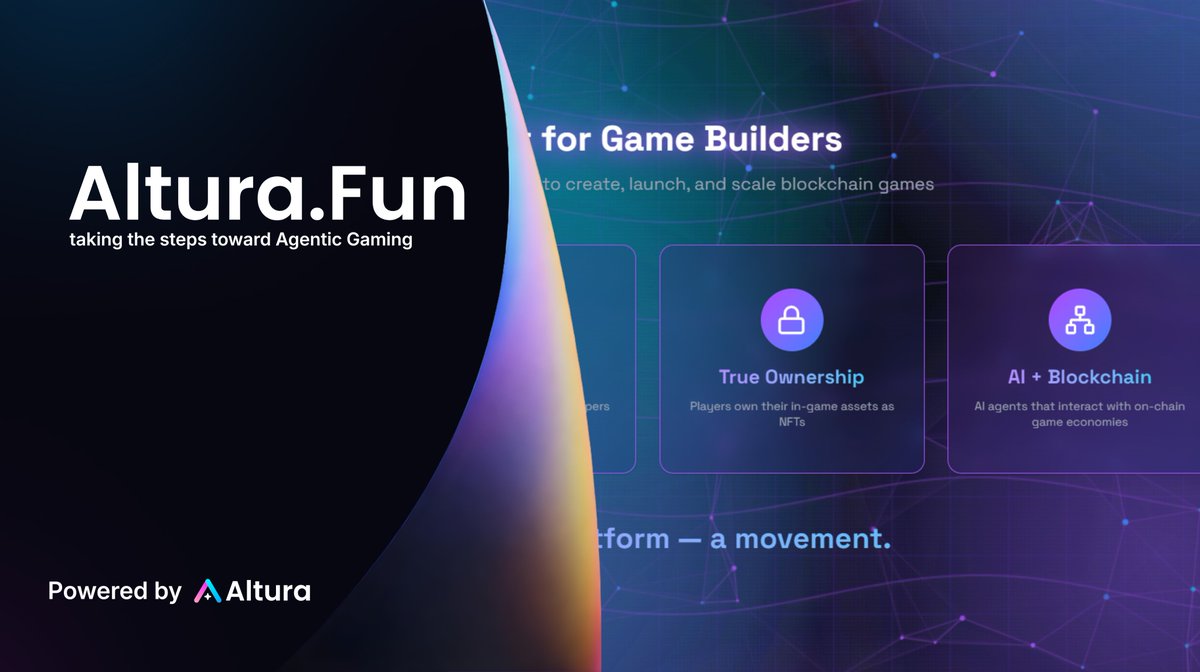 altura's tweet photo. Huge updates dropped at https://t.co/F1ur7mbKoI 🔥

The era of living games is a few steps closer to you.

Trade Tower upgrades. Farm yields. Raid bosses. all on-chain, all yours. 
No code. Pure magic. 

AI evolves the games, blockchain secures the vibes. 

have you secured your spot in the waitlist yet? 
https://t.co/8V34tGP7C5