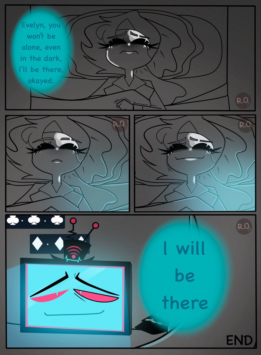 (2/2) #HazbinHotel #HazbinHotelOC #Voxxoc #HazbinHotelvox #comic #Ocxcanon #HazbinHotelcomic #hazbinhotelvox #hazbinhotelvalentino #VEES #voxtek
Thank you very so much looking beautiful drawing comic 
🥲💞