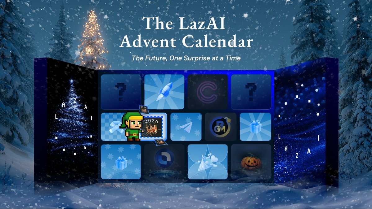 A new blind box just opened in the LazAI Advent Calendar 🎁

Inside are @lazbubuAI Xmas Postcards.

Your companion goes out on festive adventures and returns with a postcard you can actually keep and share.

It feels personal because it is. These postcards come from real