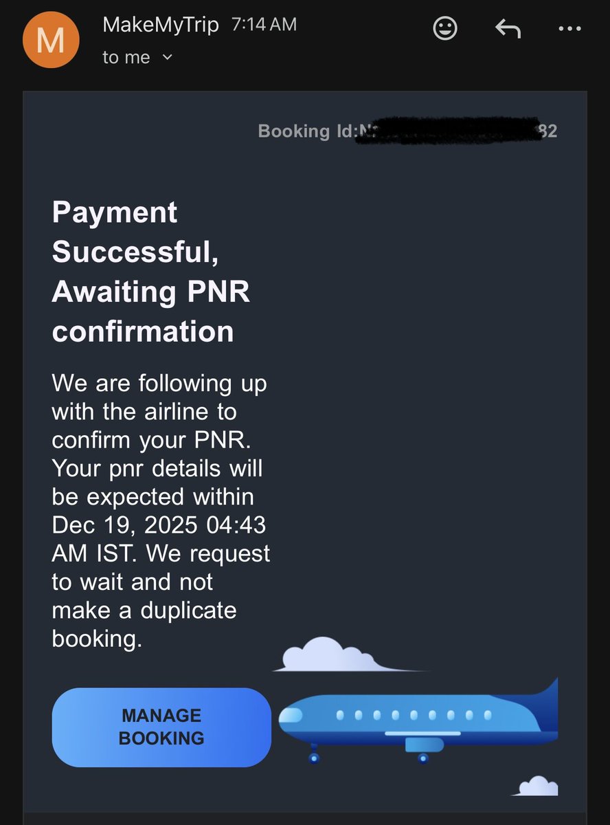 RaseefKT's tweet photo. When I try to cancel, they say it can’t be cancelled as it is not yet confirmed. What a pathetic sytem by MMT. No way to contact customer care bcs only Bots are answering my messages. I can’t reach a real human neither on chat nor on call. https://t.co/2Xvu7EHFcU
