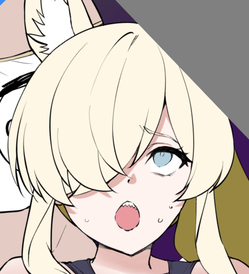 何やらお困りのカンナ描いてる 