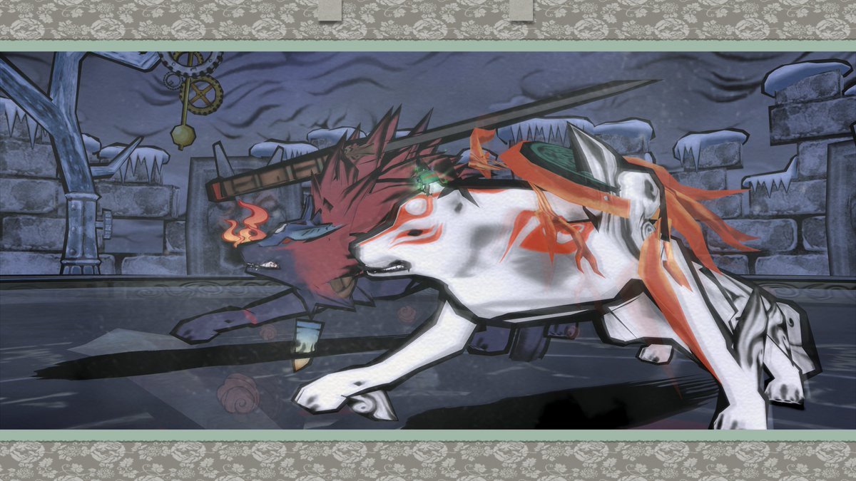 あっという間ですが今日で1月も終わりですね！
まだまだ寒い日が続いてますので、皆さんお身体お気をつけください！

寒い日にピッタリな、胸が熱くなるシーンを置いておきます！

#Okami #大神