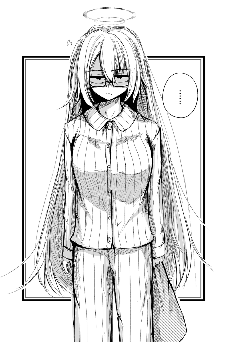 寝起きのアカネ 