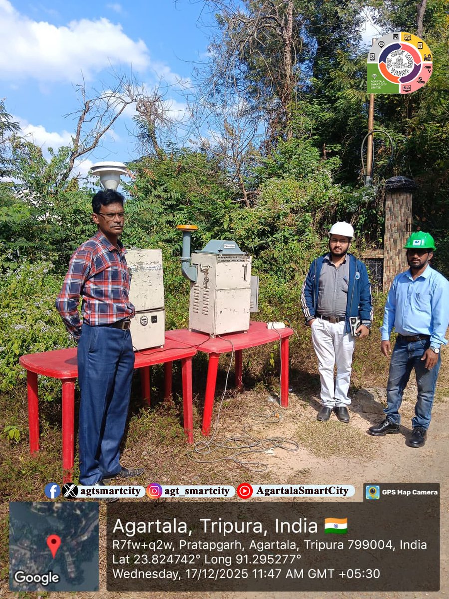 agtsmartcity's tweet image. O&amp;amp;M in action at MBB College Lake. 🌊
Our on-site team is conducting essential groundwater and air quality monitoring—ensuring a healthier, more sustainable foundation for Smart Agartala. 💧🌿
#agartalasmartcity #ADB #CleanFuture