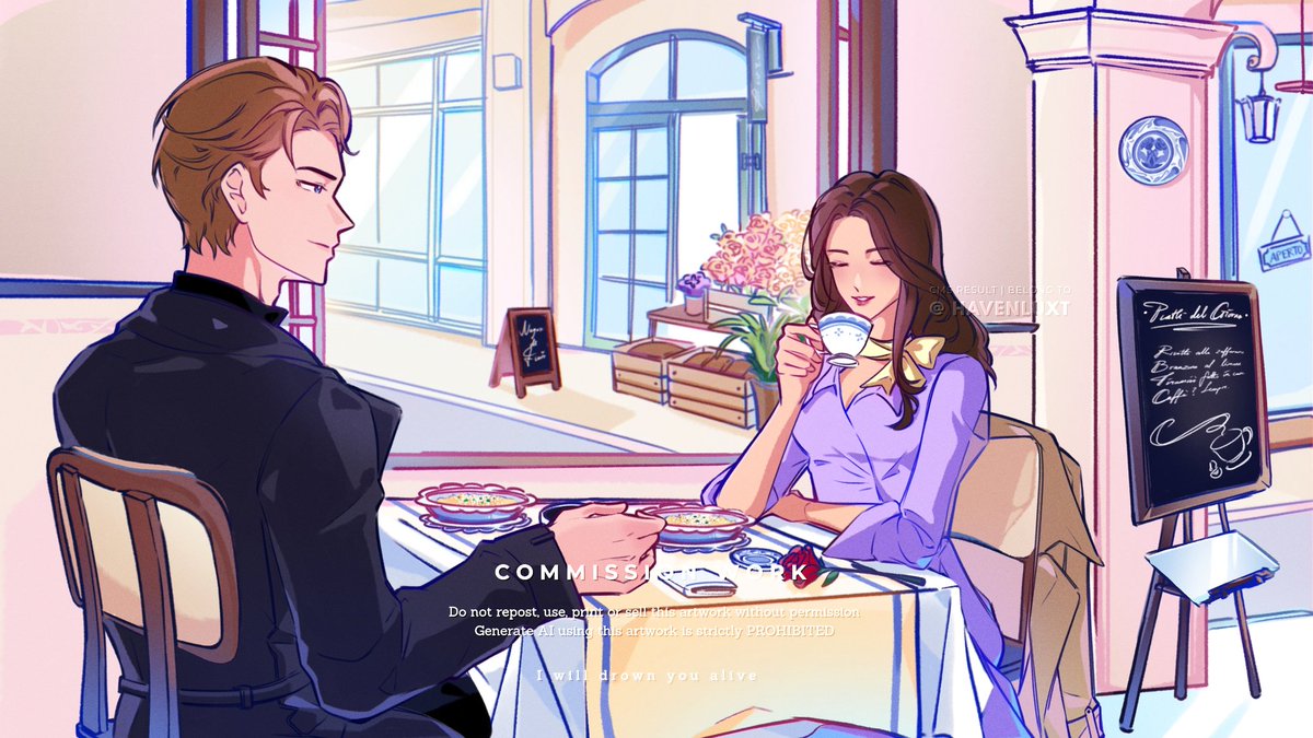 Thank you for commissioning me! 
[Colored Sketch Type]

#AOcomms