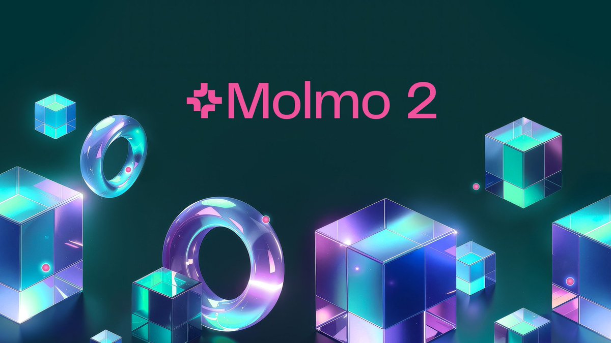 aiwithoutborder's tweet photo. On December 16, 2025, AI2 launched the open-source Molmo 2 series, extending precise image understanding to video. It includes multiple efficient models capable of spatiotemporal grounding and object tracking, and releases 9 supporting datasets. https://t.co/T36vzVhnMG