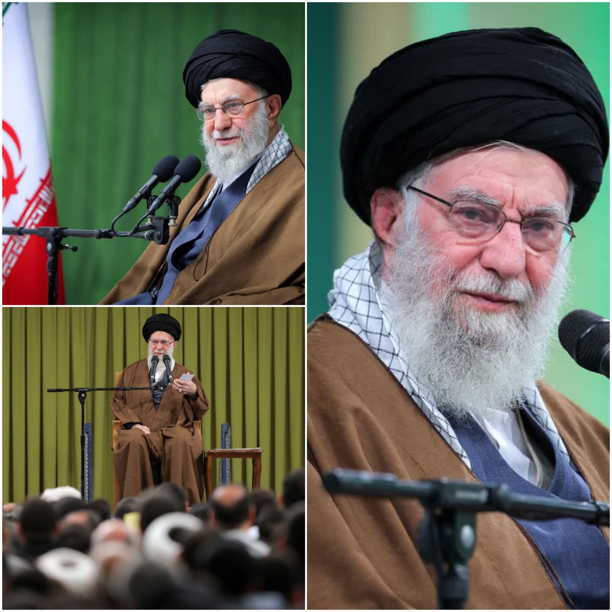 از خصوصیات رهبران شیعه شجاعت است!
 با وجود تهدیدها فقط بشمارید طی این ماه چند بار رهبری دیدار داشتن!
مارو از چی می ترسونید👊