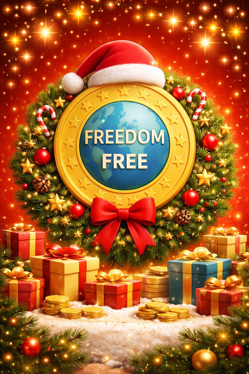 Christmas is coming, and FREEDOM Coin is here standing strong for the people, believing in community, and growing with purpose. 🎄

This season is about hope, unity, and giving, and FREEDOM reflects all of that.

📌 Let us support FREEDOM together, for a future we believe in.