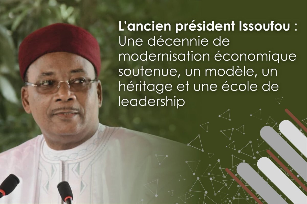 Sous la présidence de Mahamadou Issoufou (2011-2021),le #Niger a connu une croissance soutenue et une stabilité macroéconomique remarquable. Plus de 13 071 Mds FCFA mobilisés pr le développement,soit 96,32 % de réalisation.Un leadership axé sur l'efficacité et l'impact. #Zlecaf