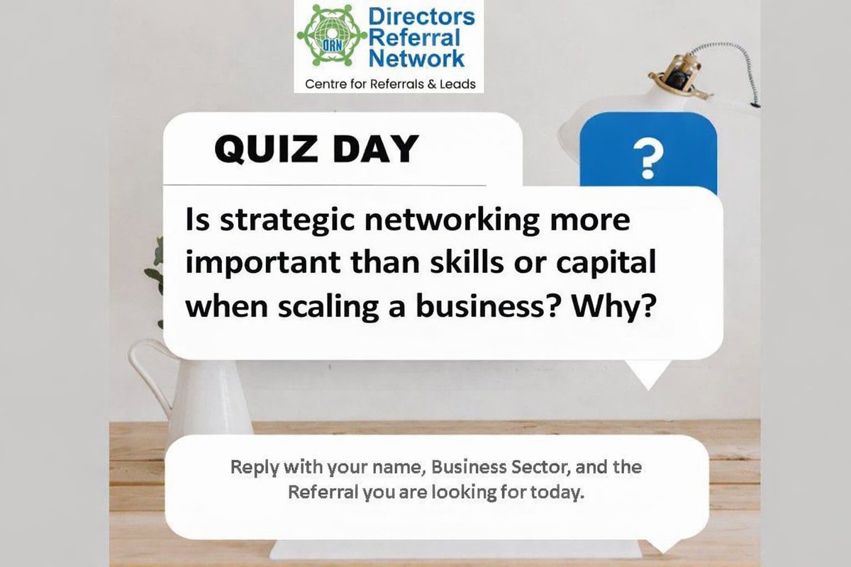 Networking without referrals is just expensive socializing.

#BusinessNetworking #ReferralMarketing #Entrepreneurship #StartupGrowth #BusinessTips