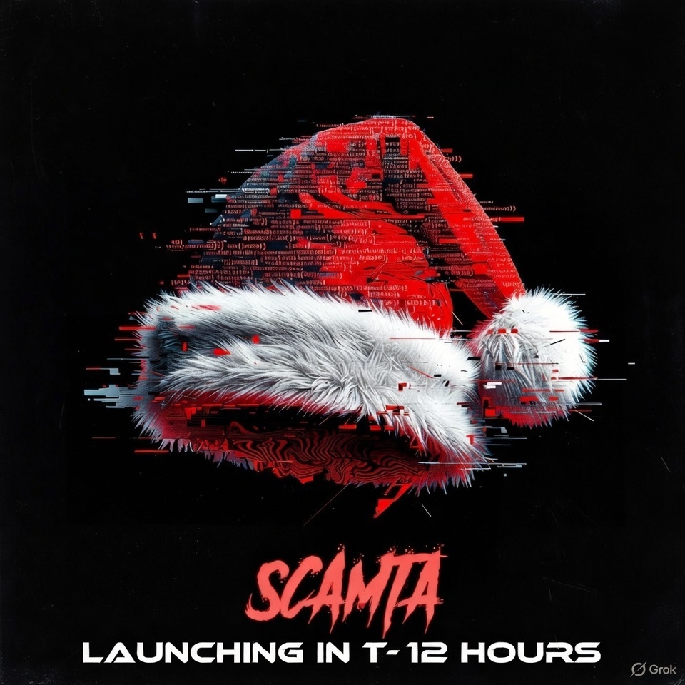 sol_suff_00x's tweet photo. If you ever stayed up trying to catch him, you’re ready for this launch. #SCAMTA
@santaisascam @solana
LAUNCHING IN: T-12hrs Join telegram don't miss out. https://t.co/CBAvj7IgCp
$SCAMTA #SantaIsAScam #Solana #memecoin https://t.co/ytX3Gvkv3U