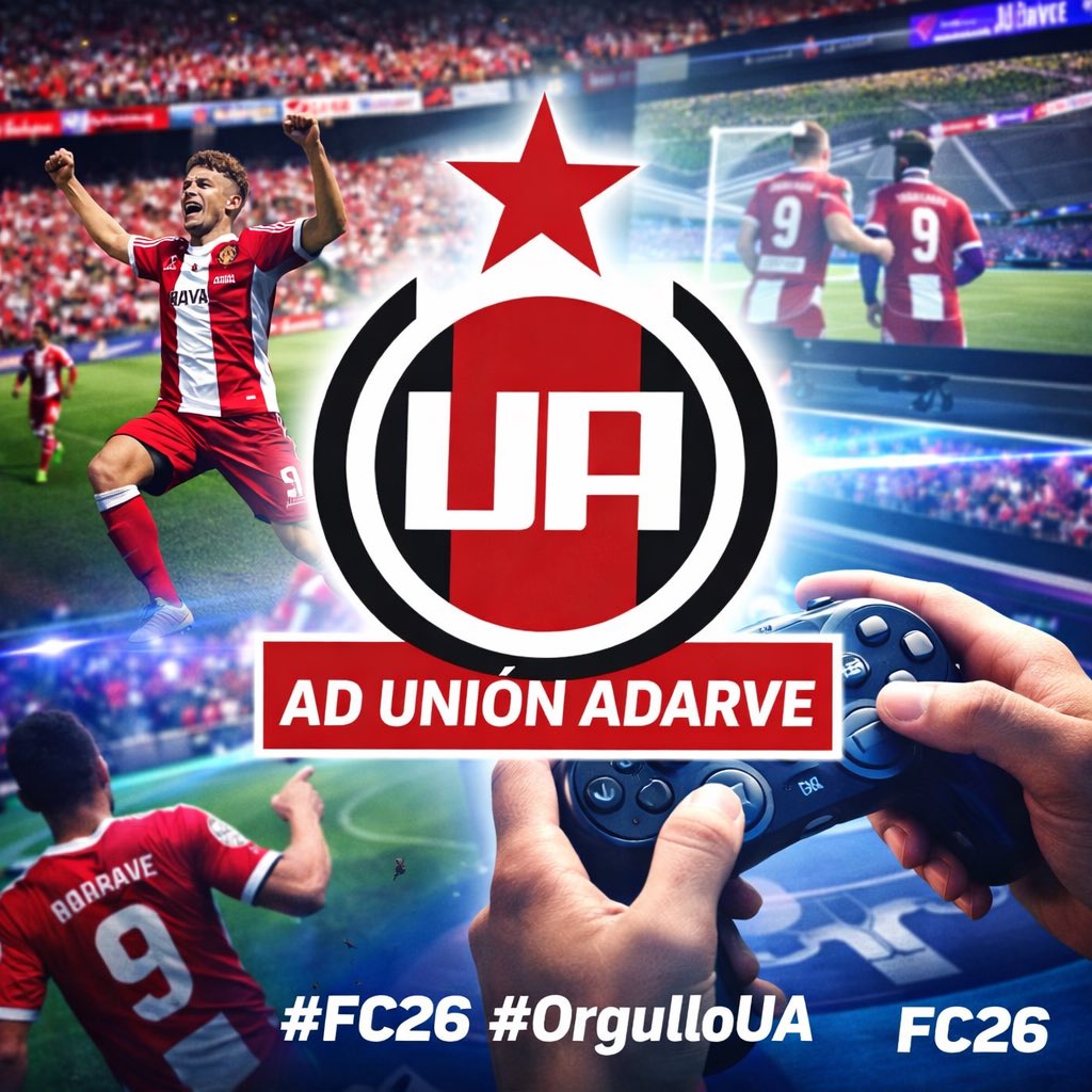 🎮⚽ Del barrio al mando… ¡y al gol!
En #FC26 defendemos el escudo de <a href="/UnionAdarve/">AD Unión Adarve</a> con la misma pasión de siempre 💪🔴⚪
Mucho fútbol, mucha ilusión y orgullo de club 💥

#FC26 #OrgulloUA #AdarveEsFútbol #ModoPreparacion ⚡🎯