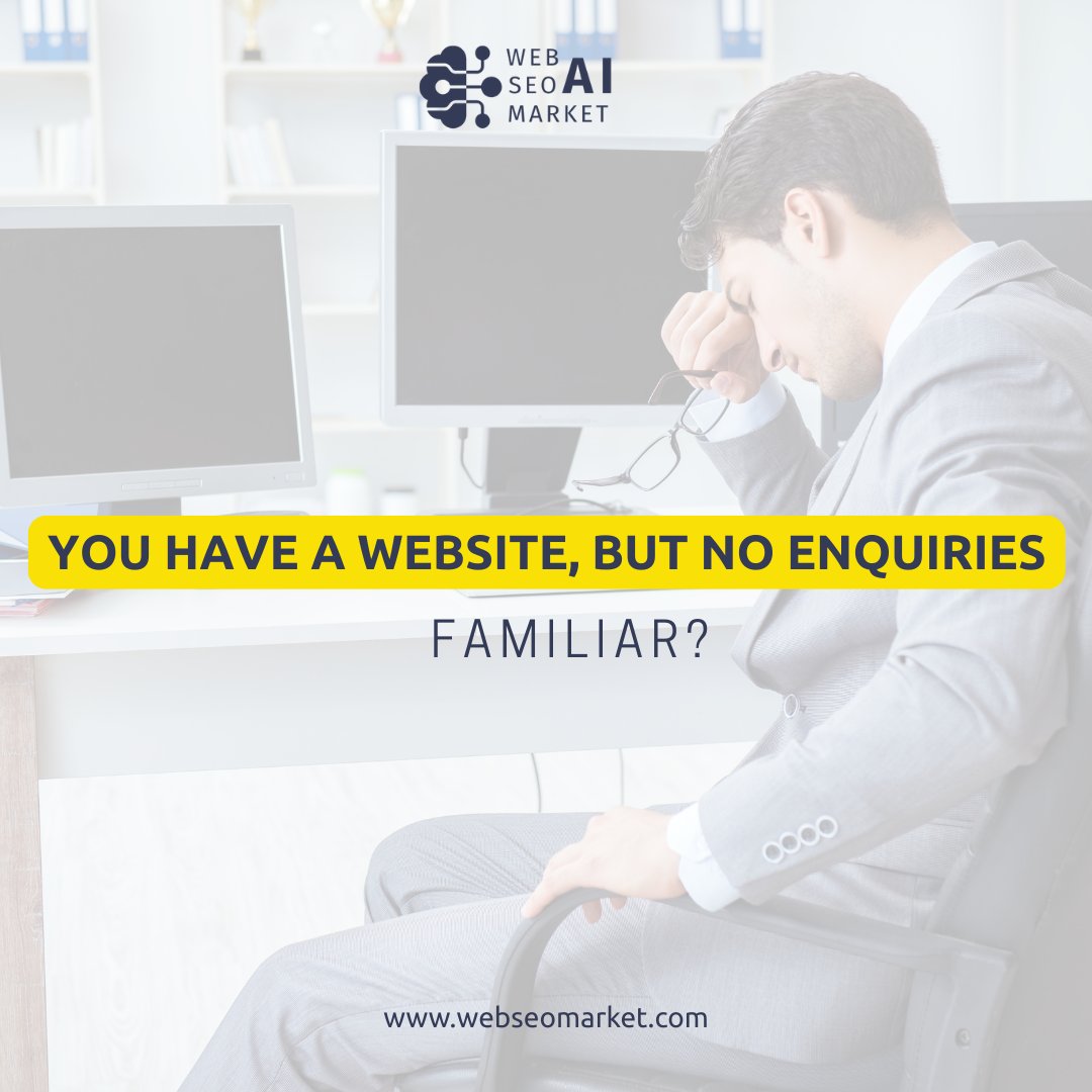 🎯 YOU HAVE A WEBSITE, BUT NO ENQUIRIES. FAMILIAR? 👉 webseomarket.com/en/seo-service…