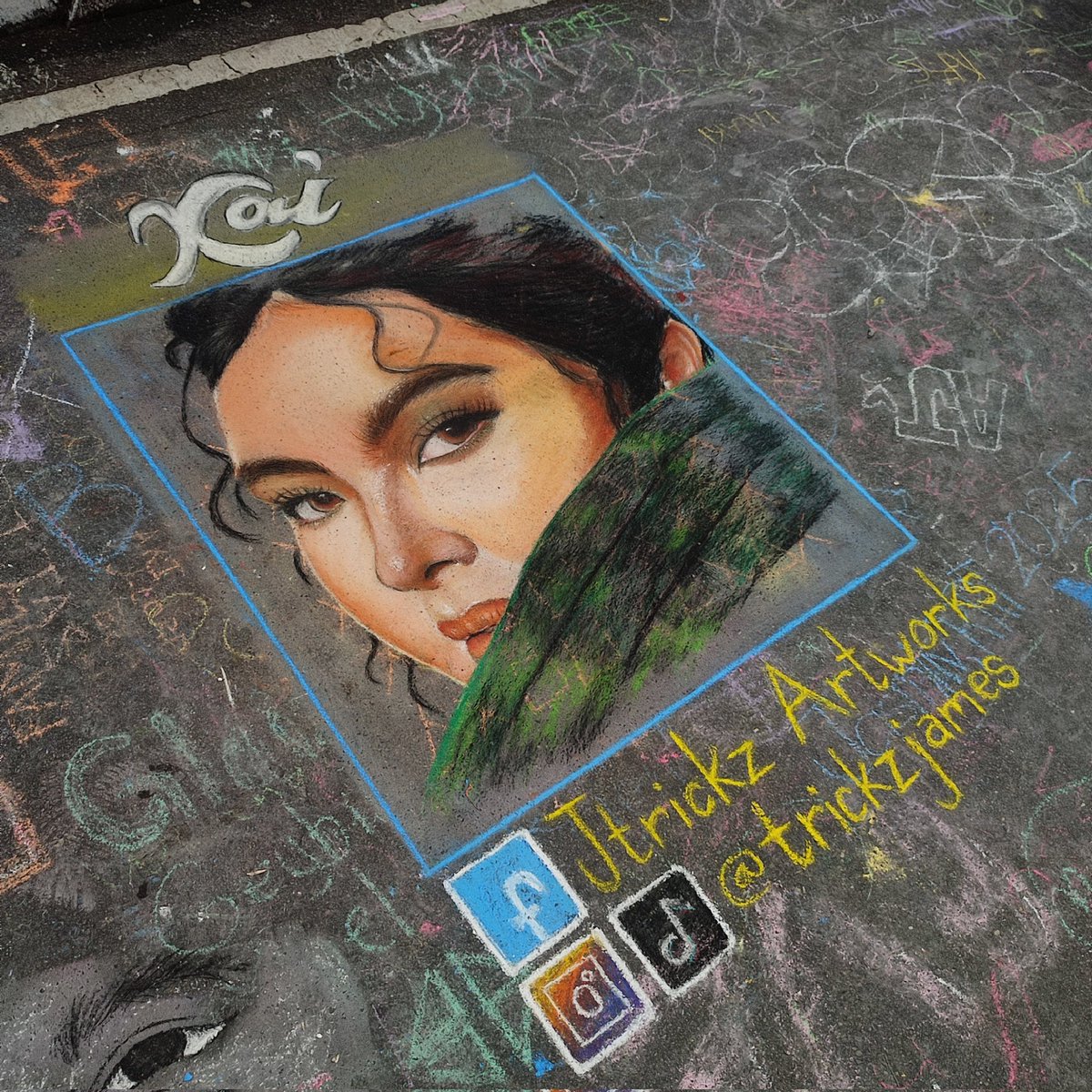 KAI MONTINOLA 🫶 CHALKART BAGUIO 
 <a href="/kakaimontinolaa/">kai ☆</a>

🎨 soft pastels,dustless chalks
📍Session rd. Baguio City
 
#KaiMontinola #Kai #chalkart #fanart #dustlesschalks #softpastels