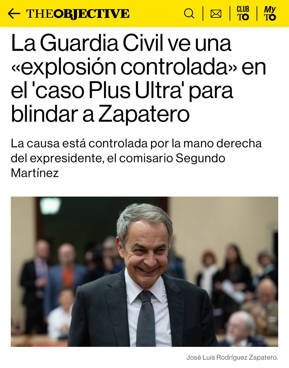 El que fuera mano derecha de Zapatero y comisario, Segundo Martínez, controla las investigaciones del caso Plus Ultra que implican a su exjefe, según <a href="/TheObjective_es/">THE OBJECTIVE</a>
En la actualidad, este comisario sería el director de seguridad de Huawei (otra casualidad).
Desde la Guardia