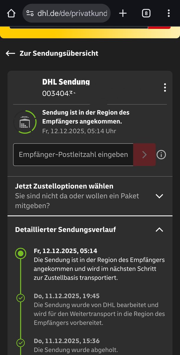 SiggiBSP's tweet photo. Andere Pakete kommen Nach 1 Tag an ... Meine Heimatliche Weihnachtsbratwurst Hängt danke fürs Versauen des Weihnachtsfestes und am Telefon Rotzfrech,könnt ja nix Machen wie immer ... @DHLPaket https://t.co/Z3RiE37EFY