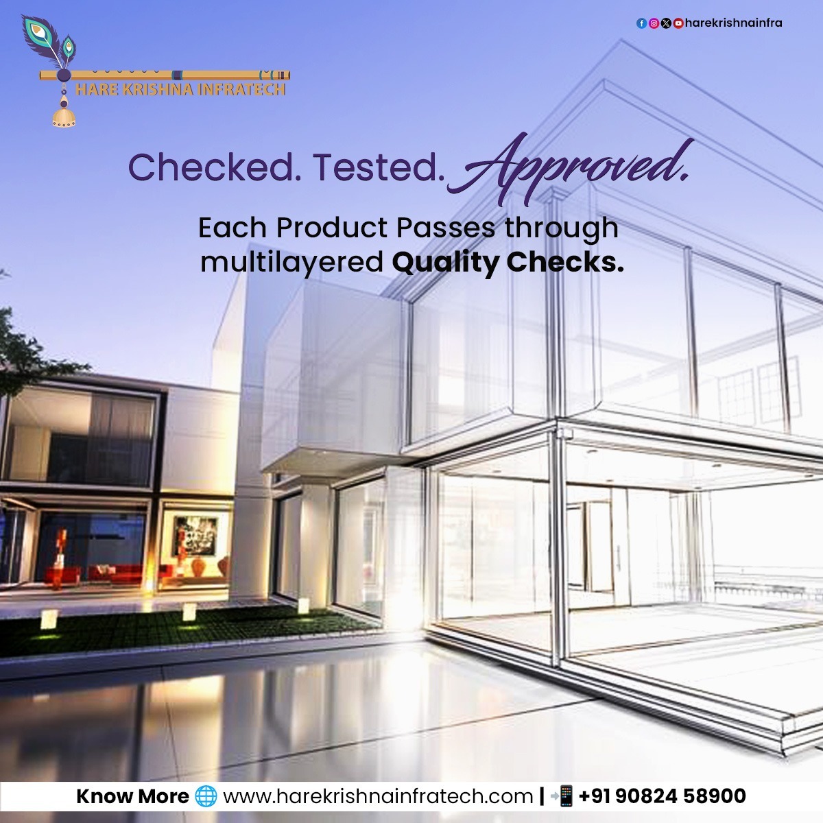 hkinfratech's tweet image. Checked. Tested. Approved at Hare Krishna Infratech ensures every structure meets uncompromising quality standards, delivering reliability you can trust at every stage of construction.

#harekrishnainfratech #qualitychecked #testedandapproved #infrastructureexcellence