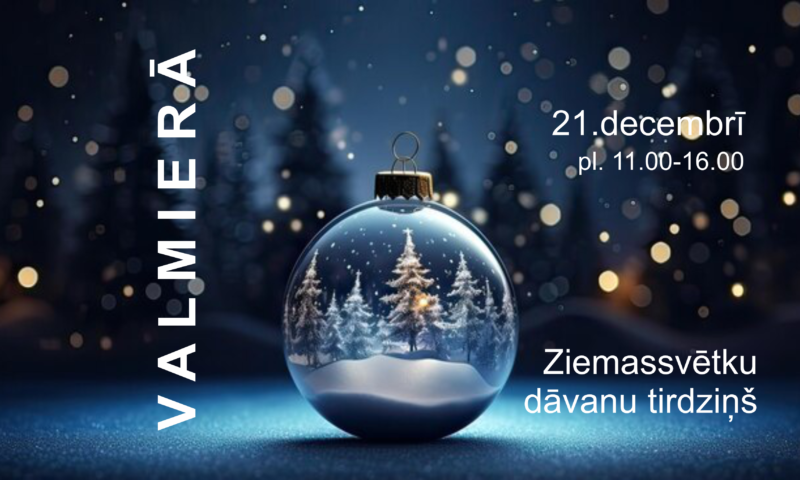 Valmierā Ziemassvētku dāvanu tirdziņš
Iepērcies šonedēļ!
#19decembris #20decembris #21decembris
#decembratirdzini #ziemastirdzini #svetki