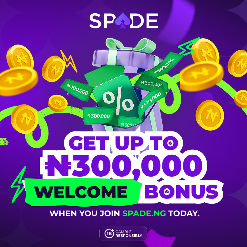 spadenigeria's tweet photo. Get your ₦300,000 Welcome Bonus when you Register on Spade.