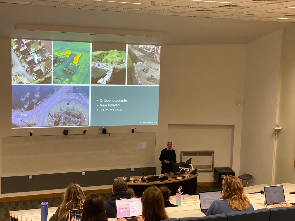 🌍Showcasing OSNI’s GIS products &amp; career opportunities at QUB!

From orthophotography to Digital Surface Models, students explored tech shaping NI—and learned about exciting GIS careers.

Maybe the next OSNI Chief Survey Officer was in the room! 👏
#GIS #OSNI #QUB #Careers