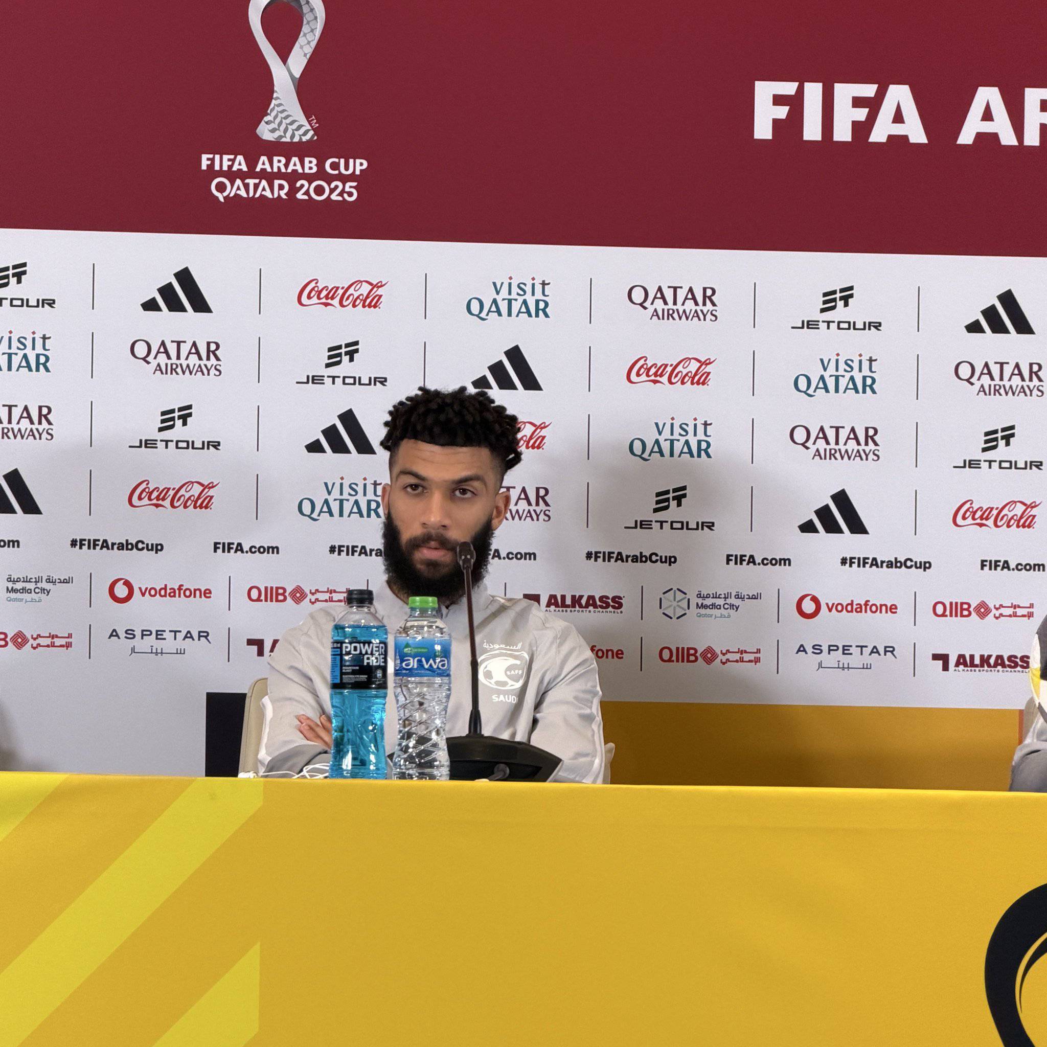 عبدالرحمن العبود: كان طموحنا اللقب ولكن لم تكتب لنا، جاهزين لمواجهة الإمارات ونتمنى الفوز #السعودبة_الإمارات 