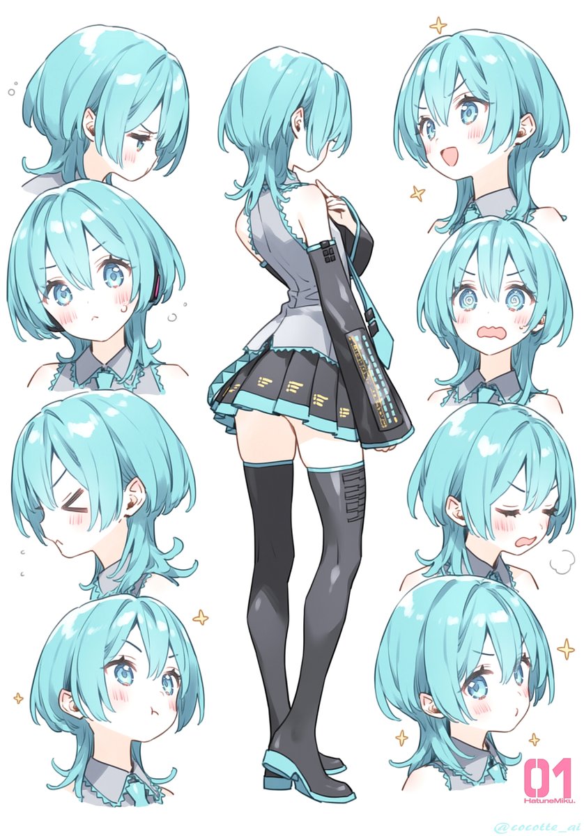 cocotte_ai's tweet image. #初音ミク　ウルフカットミクさん