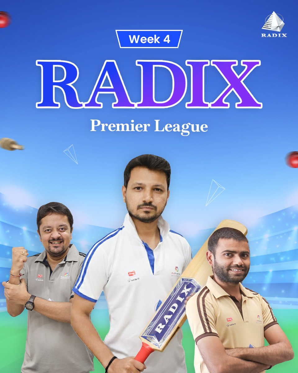 radixweb's tweet image. Radix Premier League – Week 4 was more than runs and wickets.
It was about energy, unity, and winning as one team.

Here’s to great matches, stronger bonds, and a culture that celebrates both performance and people.

#Cricket #CorporateFun #TeamWork #Culture