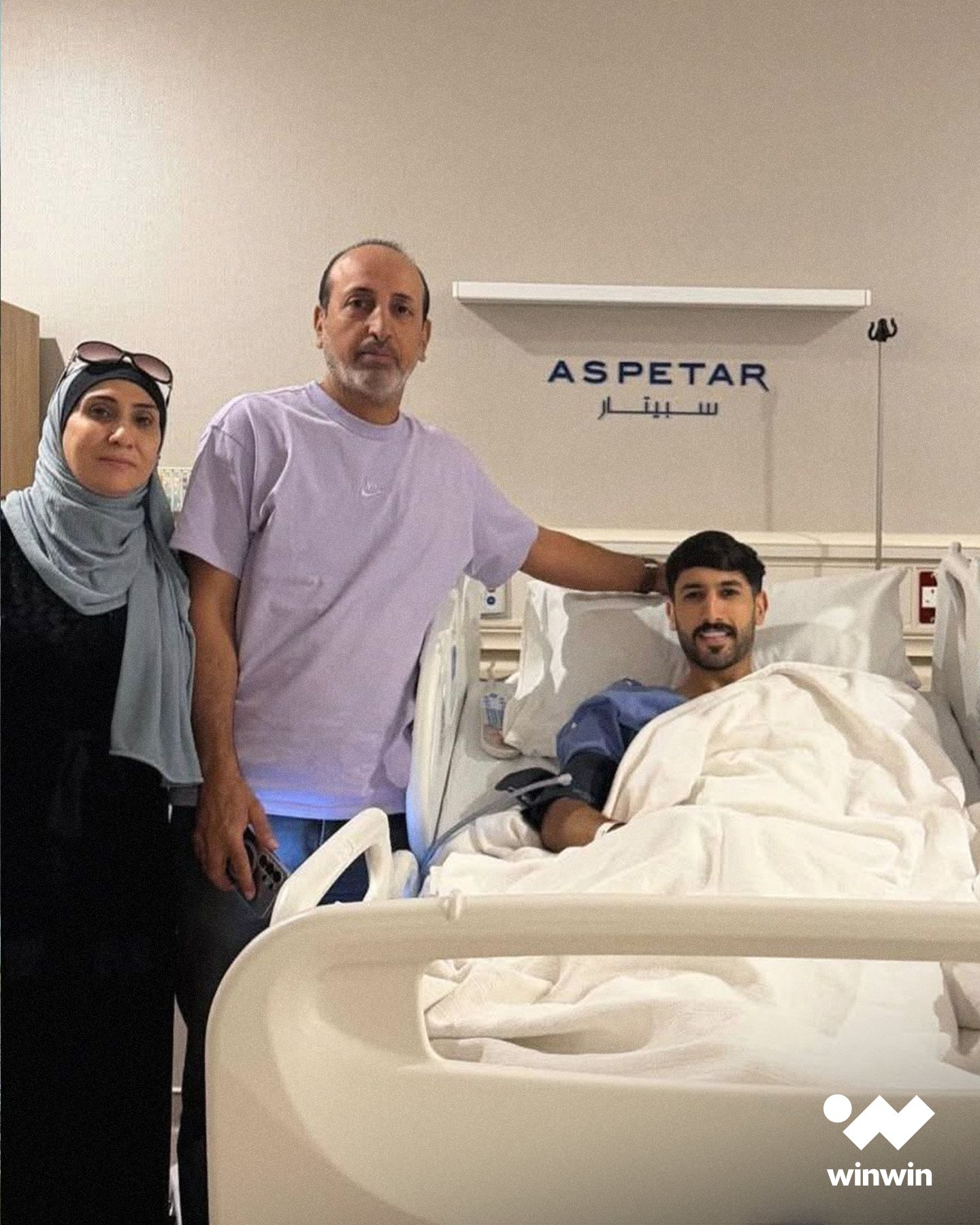 الدولي الأردني يزن النعيمات يخضع لعملية جراحية ناجحة في مستشفى سبيتار بالدوحة 