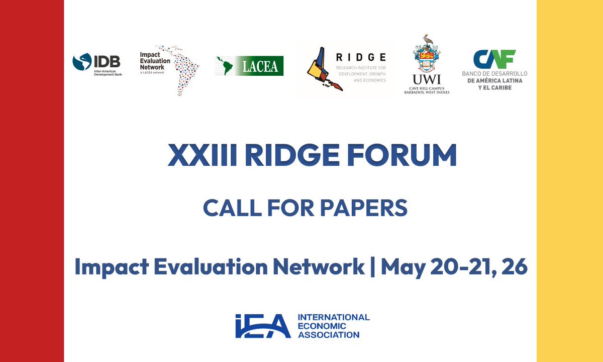 2026 RIDGE May Forum

Call for Papers – Impact Evaluation Network

Submit your paper here: ridge.org.uy/date_forum/202…