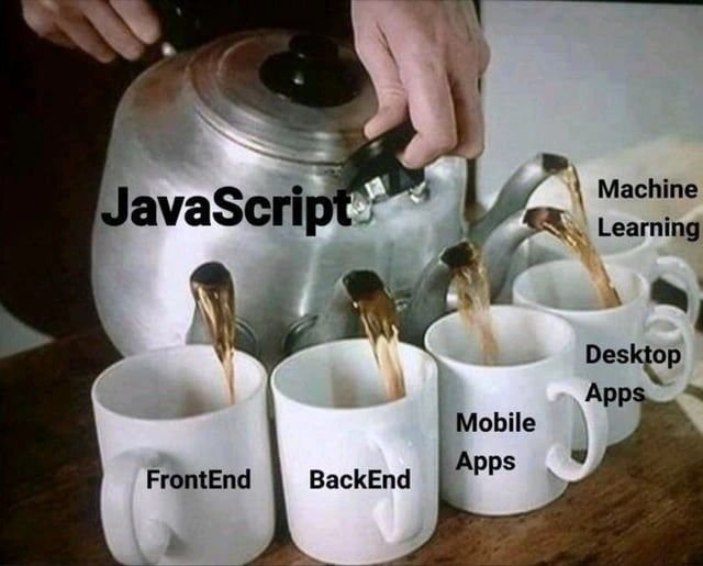 TravisD09943379's tweet photo. Javascript for everything https://t.co/0cZSV2LHk1