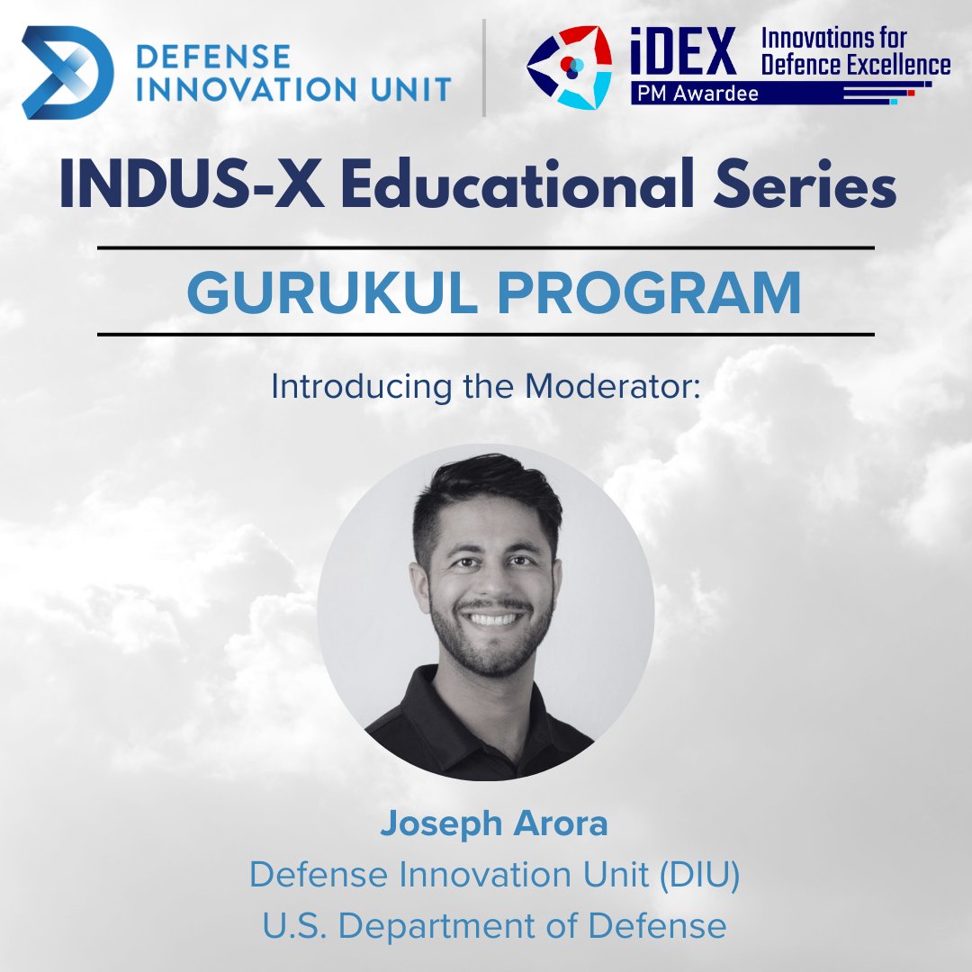 India_iDEX's tweet photo. Join #iDEX for the next Gurukul Session under #INDUSX on 18th December 2025 from 1830 Hrs onwards.

Join us as we discuss “Effective Market Strategies for Defence Tech Startups.”
Inviting #Startups #MSMEs and #Innovators.
Register: https://t.co/W1ytUzu9Dx https://t.co/V1WKLBNXgq
