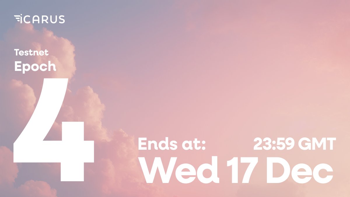Icarus_Fi's tweet image. Epoch 4 ends tonight at 23:59 GMT.
Epoch 5 begins immediately after.

Building continues. Additional features landing soon.

The MetaDEX layer on RISE is forming.