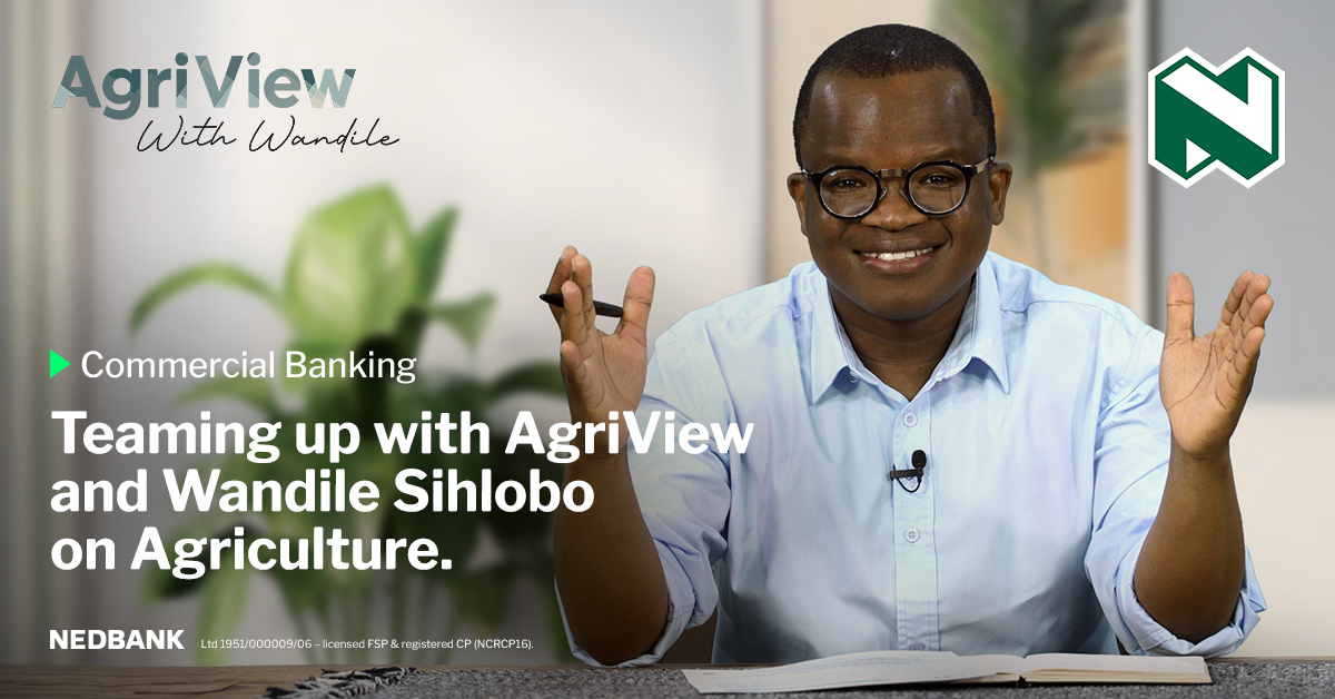 We're partnering with Agriview and Wandile Sihlobo, Chief Economist at Agbiz, to unpack developments in South Africa's agriculture sector.

From January 2026, catch bi-weekly podcasts on trends, challenges and opportunities.

Watch more here: ow.ly/oeGh50XKJSh