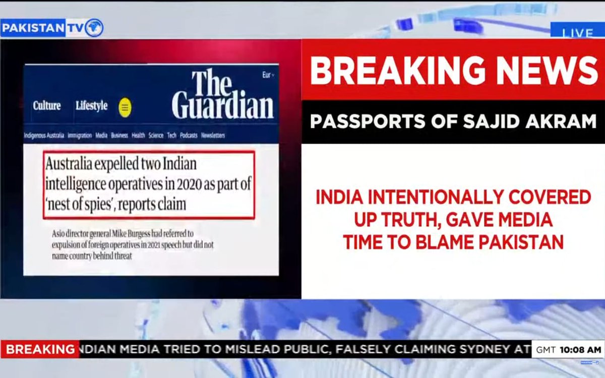 PakTVGlobal's tweet image. Passports of Bondi Beach shooters Sajid Akram and his son have surfaced, revealing key information about the suspects’ nationality and travel history.

#BondiBeach #SydneyAttack #Investigation #AustraliaAttack #Indianpassport #sajidAkram  #PakistanTV #PakistanTvglobal