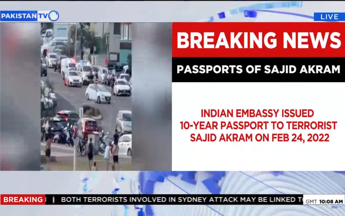 PakTVGlobal's tweet image. Passports of Bondi Beach shooters Sajid Akram and his son have surfaced, revealing key information about the suspects’ nationality and travel history.

#BondiBeach #SydneyAttack #Investigation #AustraliaAttack #Indianpassport #sajidAkram  #PakistanTV #PakistanTvglobal